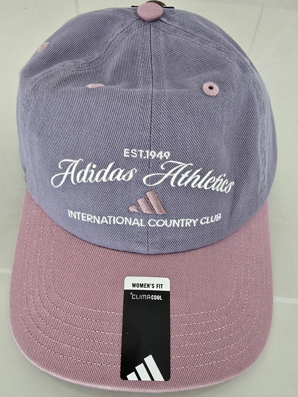 Adidas Athletics Women's Two-Tone Cap - Slate Grey And Magic Mauve Purple - OS